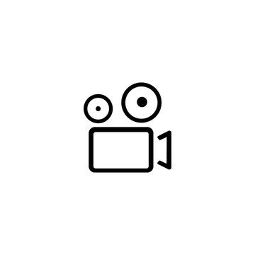 video camera outline symbol