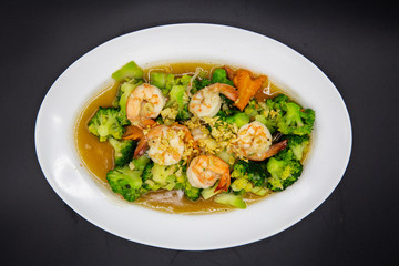 Stir Fried Broccoli with Shrimp