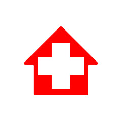 Obraz premium Hospital symbol icon vector illustration