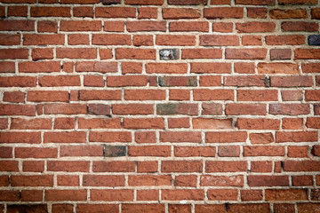 Old brick wall, under construction texture concept