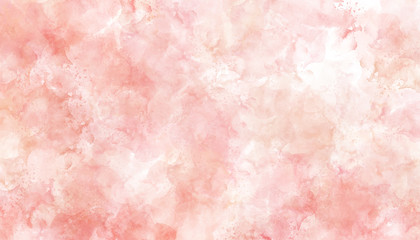 Fototapeta premium Pink watercolor painted paper texture background.
