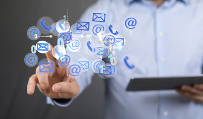 Fototapeta premium Mail Communication Connection message to mailing