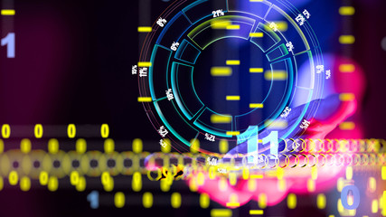 Business intelligence. Diagram, Graph, Stock Trading, Investment dashboard