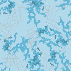 Winter camouflage of various shades of grey and blue colors