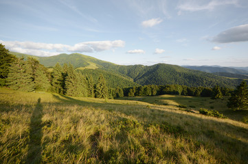 Carpathians mountain landscape in nice day.Landscapes of the Carpathian Mountains.