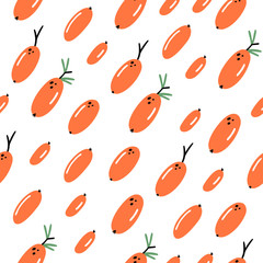 Floral abstract seamless pattern. Hand drawn, Doodle style plants for packaging, textiles and other designs...