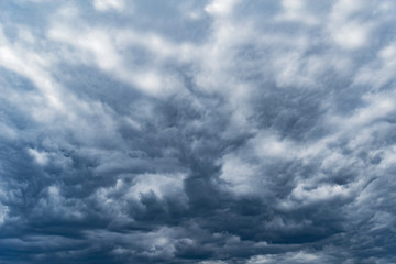 Dark storm clouds before rain.