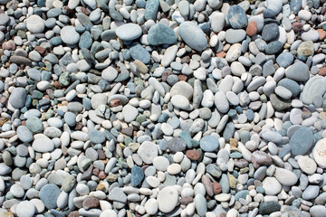 Konyaaalti beach in Antalya, Turkey, blue mediterranean sea, sunny weather. Travel and vacation at the resort