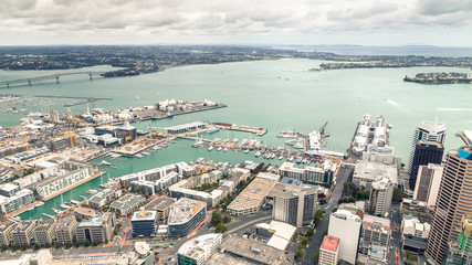 view to the Auckland harbour New Zealand