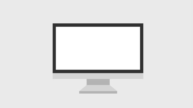 map suitcase passport tickets on computer screen travel icons