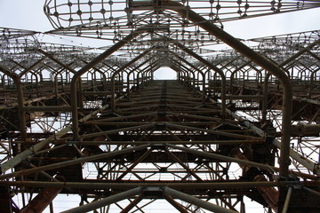 Soviet Horizont radar station Duga in Chernobyl Exclusion Zone, Ukraine