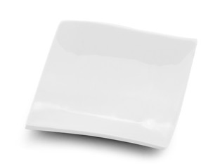 white plate isolated on white background