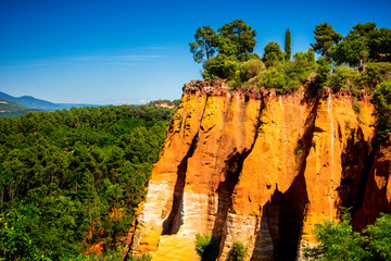 Red Cliffs in Roussillon (Les Ocres), Provence, France