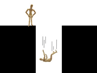 落下するイメージ
