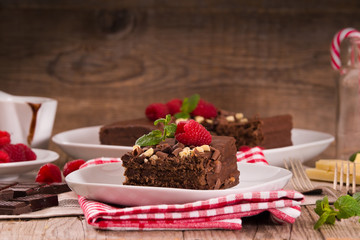 Chocolate cake.
