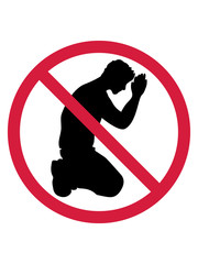 beten verboten schild zone kein meditieren glauben gott jesus kirche christen religion himmel tot gläubig religiös clipart design team crew