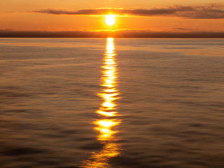 Naklejka premium 日本海の夕陽