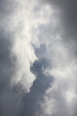 Heavenly landscape, background, clouds in the sky