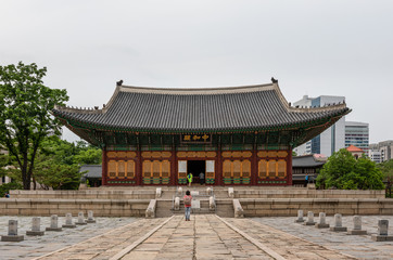 Junghwajeon, main hall of Deoksugung, a palace for Korea's royal family in Joseon dynasty in Seoul, South Korea.