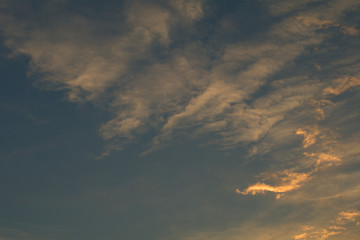 sky with clouds,orange,sunset,sky,blue, weather, light,sunlight,, 