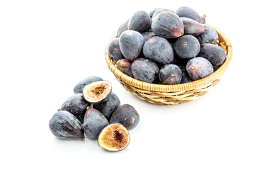 Figs on a white background