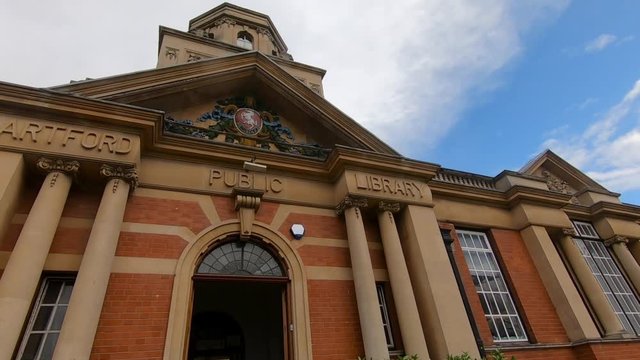 Dartford Central Library and Museum, Kent, England, United Kingdom. Slow Motion