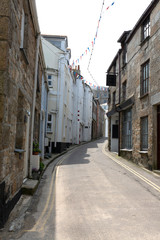 Obraz premium Narrow Cornish street