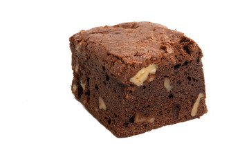 american brownie cake isolated