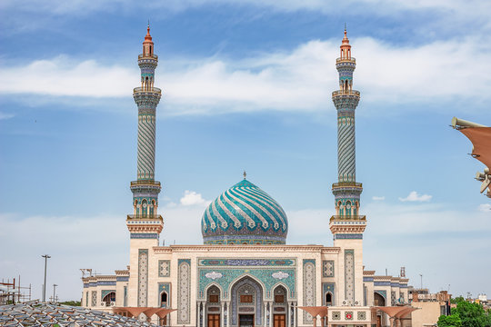 .07/05/2019 Qom,.Qom Province.Iran, View of Imam Hasan Askari Mosque on a sunny day