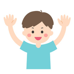 男の子 ばんざい