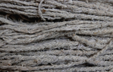 close-up of gray rope, background for text