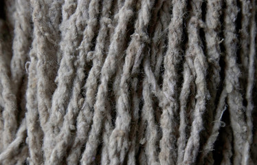 close-up of gray rope, background for text