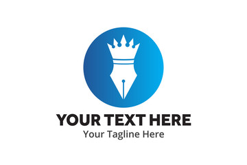 write logo , writer logo ,write icon writer icon flat style design with color for identity , business and button