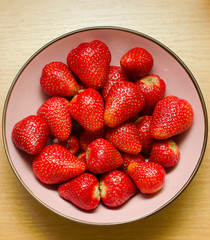 Ripe Juicy Strawberries In a Plate