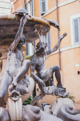 Italy, Rome, street, travel, old town, building, plant,  sculpture, street food, culture