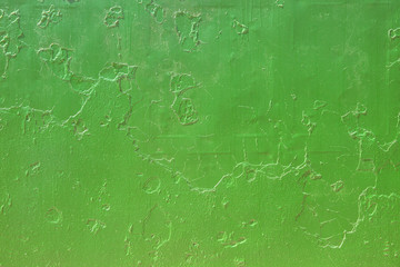 Old Dirty Plaster Wall, With Flakes Of Paint. Rough Surface. Old Weathered Painted Background...