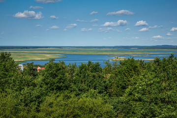 A view from the Zielonka hill in Wolinski National Park, Poland