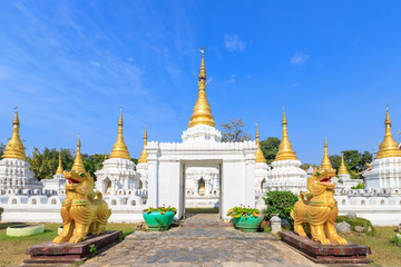 Wat Phra Chedi Sao Lang or twenty pagodas temple at Lampang, Thailand