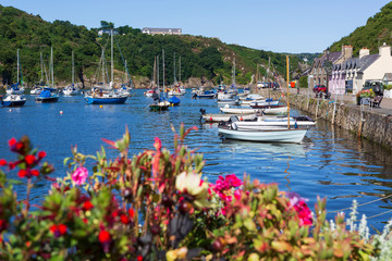 Pretty old Fishguard harbour, Wales UK