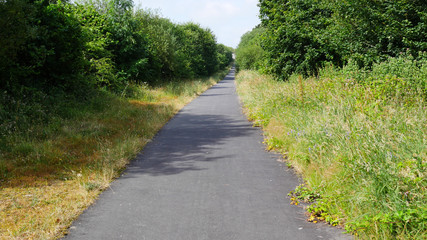 Fototapeta na wymiar Country paths lanes & roads in summer, no cars or people