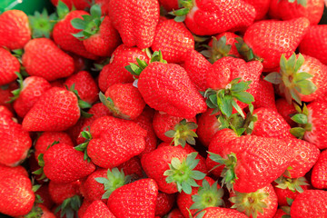 Strawberry, clean and ripe fruit