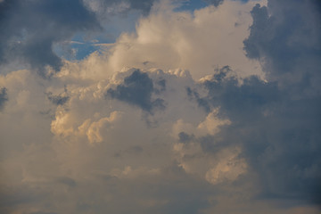 Fototapeta na wymiar dramatic storm clouds over country