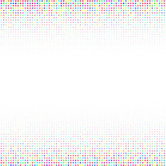 Multicolored circles on a white background  