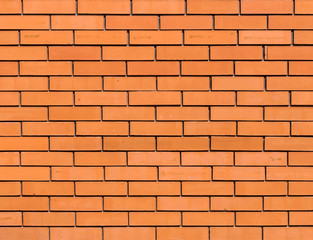 Red orange brick wall for background texture