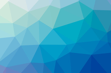 Fototapeta na wymiar Illustration of abstract Blue horizontal low poly background. Beautiful polygon design pattern.