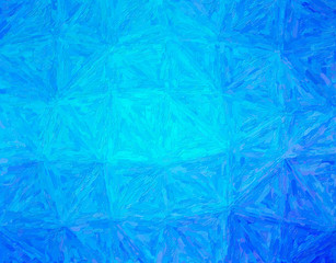 Obraz premium Handsome abstract illustration of blue Impressionist Impasto paint. Useful background for your project.