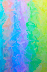 Fototapeta na wymiar Abstract illustration of blue, green, yellow Impressionist Impasto background