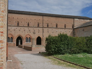 Pomposa Abbey is a Benedictine monastery built in Romanesque style on the Adriatic coast of Italy....