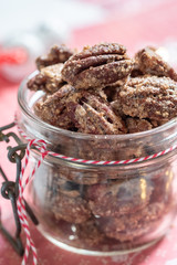 Candied pecan, almond and walnut with brown sugar and cinnamon
