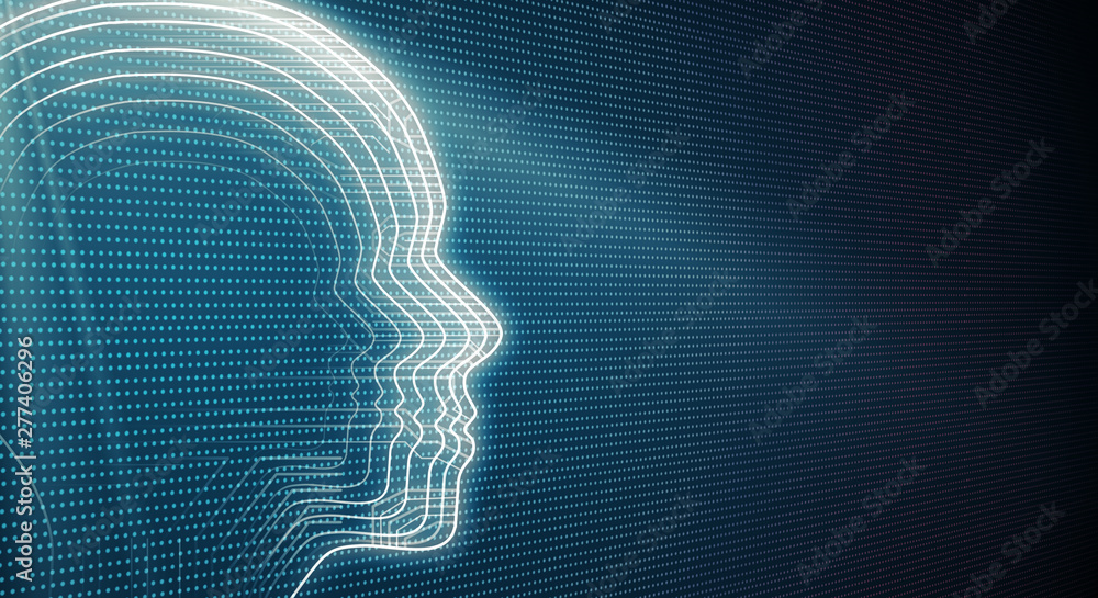 Poster ai and software concept